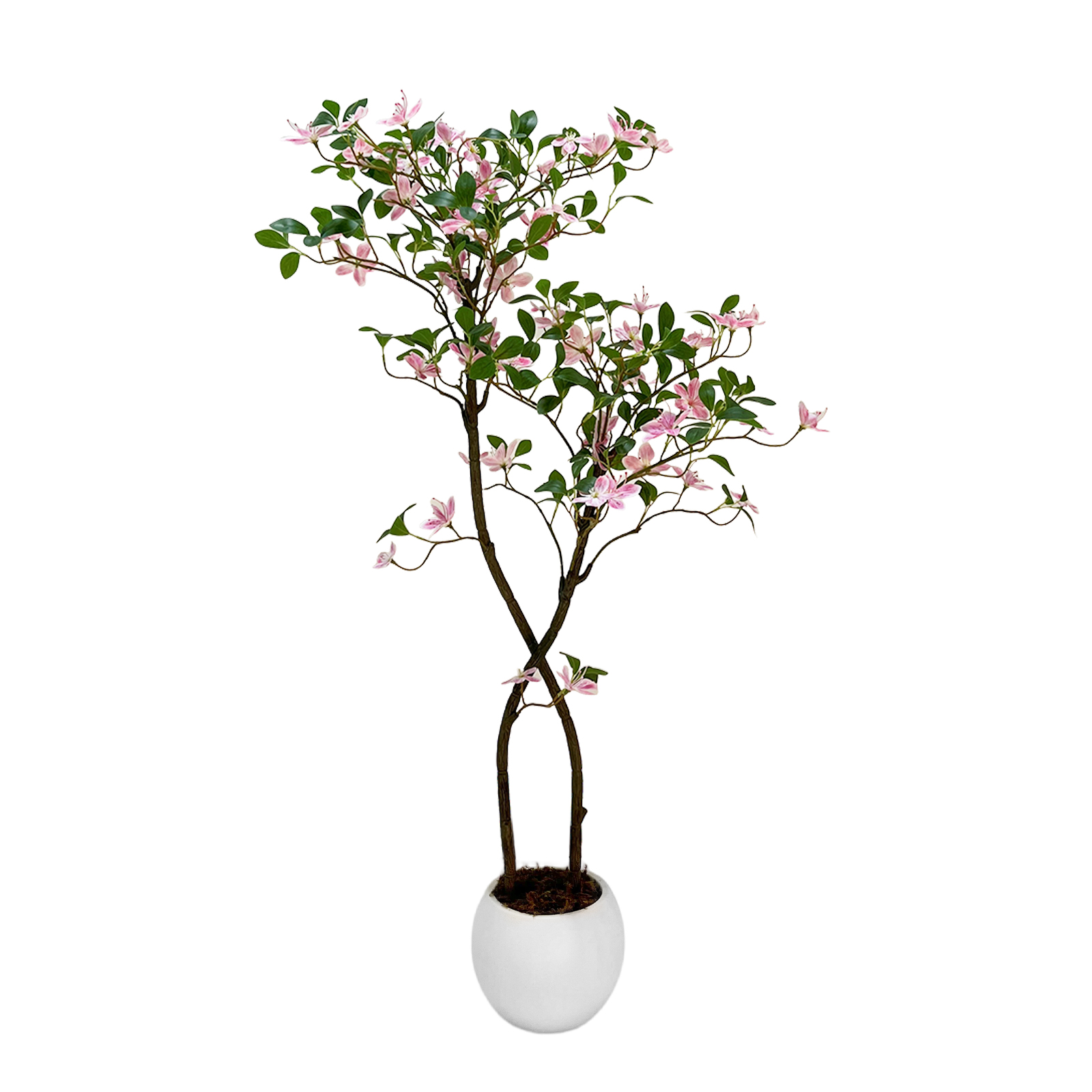 Ficus Lyrata Tree - 人工ジャスミン植物、背の高いフェイクジャスミンツリー、リアルな造花付きのツリー、屋内屋外ガーデンポーチホームオフィス用