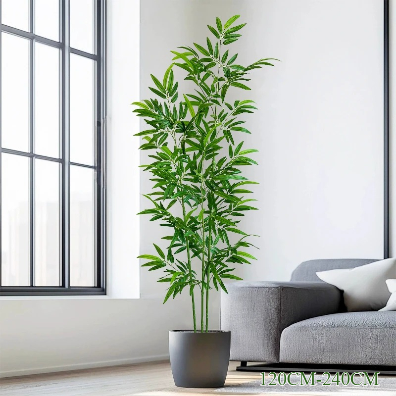 人工緑竹 色褪せない分解可能な竹 120CM～240CM 人 - Ficus Lyrata Tree のレビューと価格