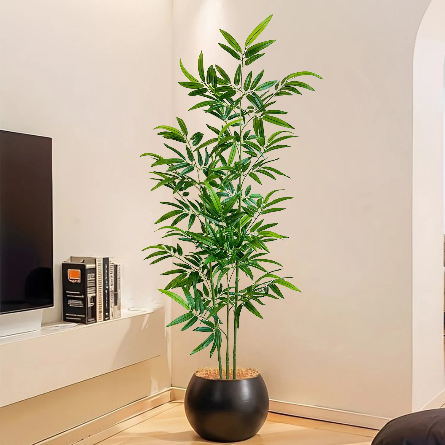 人工緑竹 色褪せない分解可能な竹 120CM～240CM 人 - Ficus Lyrata Tree のレビューと価格