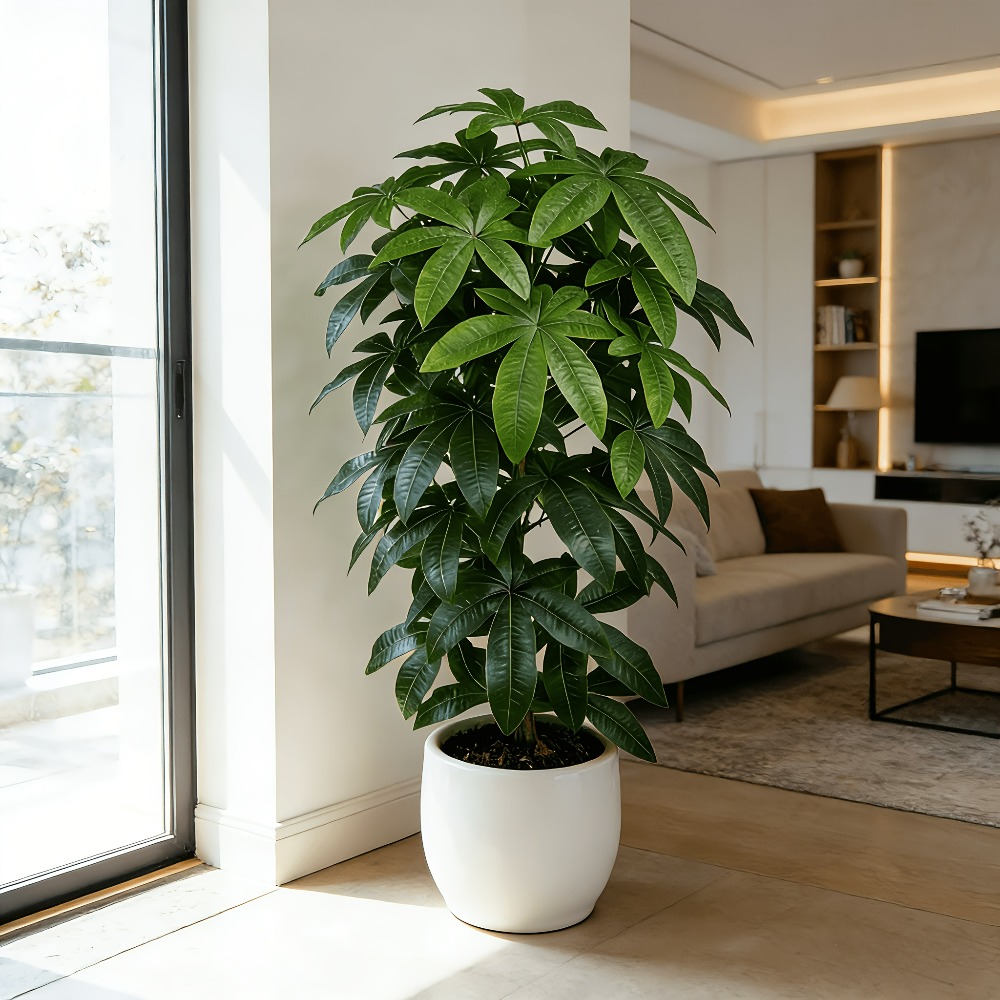 人工の金のなる木パキラ・アクアティカは、科学的にも知られる金 - Ficus Lyrata Tree のレビューと価格